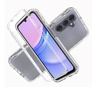 LXHGrowH Cover per Samsung Galaxy A17 4G / 5G, Custodia Anti-graffio con dell Schermo Integrata Protezione, Dual Layer Ibrida 360 Gradi Full Body Antiurto Protettiva Case, [Transparente]