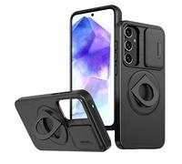LXHGrowH Cover per Samsung Galaxy A35 5G, Custodia Antiurto Protettivo di Militare Grade, Case Anti-shock Protettiva Armor con Scorrevole Protezione Fotocamera, Nero