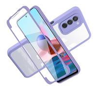 LXHGrowH Cover per Samsung Galaxy S22+ / S22 Plus 5G, Custodia Anti-graffio con dell Schermo Integrata Protezione, 2in1 Dual Layer Ibrida [360 Gradi] Full Body Antiurto Protettiva Custodie, [Viola]