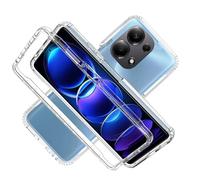 LXHGrowH Cover per Xiaomi Redmi Note 13 Pro 4G / Poco M6 Pro 4G, Custodia Anti-graffio con dell Schermo Integrata Protezione, 2in1 Dual Layer Ibrida [360°] Full Body Antiurto Protettiva, Transparente