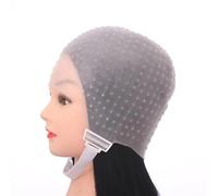 LXHZSY Cuffia per Meches Salon Dye Silicone cap with Needle Silicone Hair Highlights cap Needle Reusable Hair Coloring cap Hair Dye Hat Hairstyling Tools.