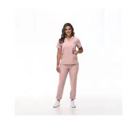 LXHZSY Divisa Infermiere Donna Camici Uniformi Medico e Infermiere Uniforme Odontoiatrico Pediatria Set Servizi Asciugatura Rapida(Purple,XXL)