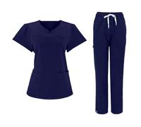 LXHZSY Divisa Infermiere Donna Set di Camici Aderenti Elastici for Sala operatoria, Uniformi for Infermiere, Completi da Donna in Tinta Unita(Beige,XS)
