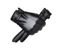 LXHZSY Guantes Mujer Guanti invernali da uomo, caldi e in velluto, con touch screen, guanti ciclismo, guida moto, in poliuretano(Double drawn brown)