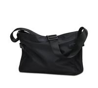 LXHZSY Tote Bag Donna Borsa a tracolla semplice da uomo, piccola, zaino a, versione casual, grande capacità, messenger(Black S)