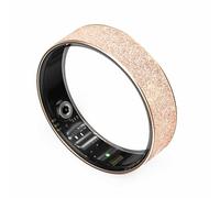 LXIXMQWT Anello Intelligente for Uomini e Donne, Monitoraggio della Salute, Frequenza Cardiaca, Pressione Sanguigna, Sonno, Compatibile con Android e iOS(Gold,10#)
