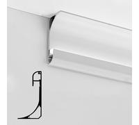 LXJBBD Profilo di alluminio dell'estrusione della disposizione di Manica della luce del LED per illuminazione indiretta, decorazione della parete del soffitto del teatro domestico