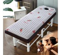 LXJDDLD Radish 5cm,T 60x190cm,Copriletto per Massaggi,Materasso per Lettino Spa con Foro Respiro,Coprimaterasso in Memory Foam da Salone per Letto A Ciglia con Fascia Elastica,per Lettino Tattoo