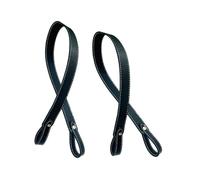 LXJLXD 2 pezzi/set di cinghie per borsa in pelle a tracolla larga tracolla di ricambio per borse accessori per borse, Nero , Total length: 65cm, width: 2.8cm