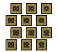 LXJLXD Confezione da 12 bandane hiphop, multiuso, traspiranti, per ciclismo, per uomini e donne (giallo)