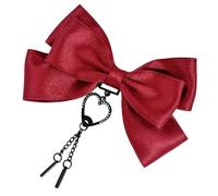 LXJLXD Fermaglio per capelli a forma di farfalla, con cuori, nappe, per spettacoli teatrali, forcina per donne e ragazze (bordeaux)