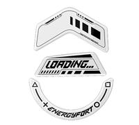 LXJLXD Piedini per mouse in vetro per mouse G502 X/G502 X Plus personalizzati, bordi arrotondati e curvi, per pattini in vetro per mouse (bianco)