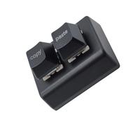 LXJLXD Tastiera meccanica a 2 tasti USB a colori con cavo per gioco, interruttori programmabili piccola tastiera hot swap (nero)