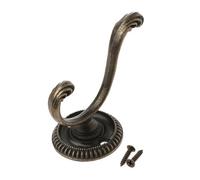 LXLAEOANG Attaccapanni A Muro Appendiabiti da parete for porta abiti retrò con doppio gancio for borsa for cappelli(Brown)