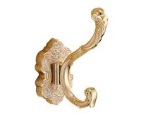 LXLAEOANG Attaccapanni A Muro Ganci appendiabiti in lega di alluminio 1/2 pezzi Gancio da parete in metallo oro/bronzo/ottone/rame/nero/bianco 4,72 * 3,74 pollici(Gold-1pcs)