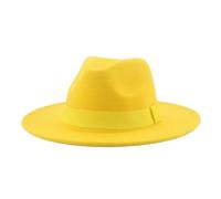 LXLAEOANG Cappello Elegante Uomo Cappello Fedora da Donna, Cappelli Invernali, con Nastro, Uomo, a Tesa Larga, Classico, Cerimonia, Chiesa, Bombetta Cappello Formale Uomo(Color 31,60-62cm(XL))
