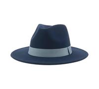 LXLAEOANG Cappello Elegante Uomo Cappello Fedora da Donna, Cappelli Invernali, con Nastro, Uomo, a Tesa Larga, Classico, Cerimonia, Chiesa, Bombetta Cappello Formale Uomo(Color 30,56-58cm(Adults))