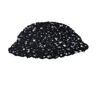 LXLAEOANG Cappello Pullover Lavorato A Maglia Vuoto con Paillettes 1 Pezzo | Cappellino con fascia casual versatile da viaggio for donna, atmosfera da spiaggia
