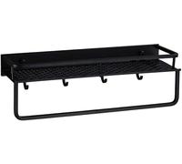 LXLCFHTD Mensola multifunzionale for il bagno, mensola rettangolare for doccia a doppio strato, contenitore for il bagno, cestino for la cucina, acciaio inossidabile antiruggine(60cm)
