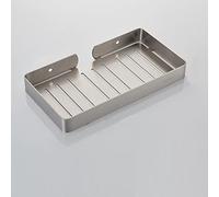LXLCFHTD Mensole galleggianti for doccia, mensola angolare in acciaio inox for bagno, porta shampoo, porta sapone, mensole da cucina, porta spezie a parete, vassoio porta spugna, antiruggine, durevole