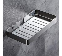 LXLCFHTD Scaffali galleggianti Mensola per doccia in acciaio inossidabile Mensola angolare da bagno Supporto per shampoo Porta sapone Scaffali da cucina Montaggio a parete Porta spezie Vassoio per