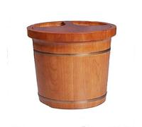 LXMBHAM Barile per massaggio ai piedi grande vasca da bagno per piedi in legno barile pediluvio secchio per piedi spa secchio per lavaggio piedi pedicure vasca per piedi accessori sauna per piedi,