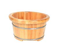 LXMBHAM Secchio per pediluvio in Legno Secchio per pediluvio con Massaggio, Vasca per pediluvio, lavabo per pediluvio, Secchio a Botte per pediluvio in Legno di Abete Naturale Super Warm as Ever