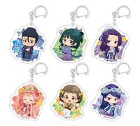 LXMYSHAO Il Monologo Della Speziale Portachiavi 6 Pezzi, Apothecary Diary Chibi Figure Cosplay Keychain Ciondolo, Accessori Portachiavi Decorazione