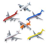 LXONTSG Piccolo Modello di Aereo, 6 Pezzi Aereo Modello Metallo Miniatura, Miniatura Metallo Airplane, Giocattolo Aeroplano, Piccolo Airplane Giocattolo, Regali di compleanno per bambini