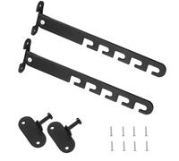 Lxoraziy 2 PCS Ferma Finestra Limitatore di Finestre, Manopole Ribaltabili per Finestre, Serratura per finestra con 4 Viti per la Regolazione Della Finestra(Nero)
