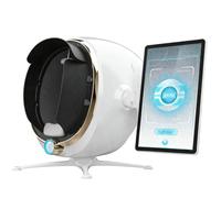 LXPINGMM Macchina per l'analisi della Pelle del Viso per saloni, Display HD da 13,3/21,5", Scanner facciale basato sull'intelligenza Artificiale, Imaging a 8 spettri, multilingue White-13.3in