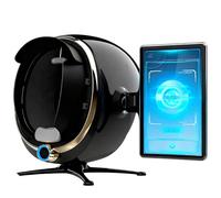 LXPINGMM Macchina per l'analisi della Pelle del Viso per saloni, Display HD da 13,3/21,5", Scanner facciale basato sull'intelligenza Artificiale, Imaging a 8 spettri, multilingue Black-13.3in