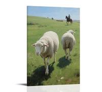 LXPPLSYY Poster artistico da appendere alla parete con scritta "A Sheep Following Its Companion, Steps slow", 20 x 30 cm