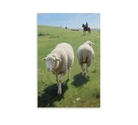 LXPPLSYY Poster artistico da appendere alla parete con scritta "A Sheep Following Its Companion, Steps slow", 20 x 30 cm