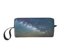 LXqlSS Beauty case portatile da donna, con cielo stellato, borsa per il trucco portatile, borsa da viaggio per ricevere tutti i giorni, borsa da toilette di grande capacità, bianca, RXZER23, bianco,