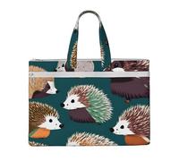 LXqlSS Borsa grande in tela con stampa di molti ricci per donne, borsa da lavoro con scomparti, per insegnanti, uso quotidiano