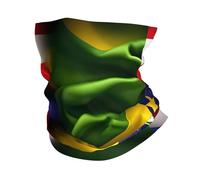 LXqlSS Maschera per il viso con stampa di bandiere americane e brasiliane, sciarpa rinfrescante per il sole, passamontagna per uomo e donna