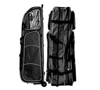 LXRHLIKG Borsa da Scherma con Ruote, Borsa per Scherma con Ruote e Tasche Multiple, Sacco da Scherma in Tessuto Oxford 1680D Impermeabile, Borse per Attrezzatura da Scherma(Black)