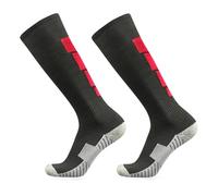 LXRHLIKG Calze da Scherma Sportive Lunghe Alte, Attrezzatura per Scherma Calze Protettive per Scherma, Calzini da Scherma Unisex Antiscivolo Spesse per Uomo e Donna(Black,L)