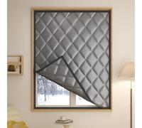 LXRHLIKG Pellicole per Vetri Isolamento Termico, Tende Termiche Isolanti per Interni in Tessuto Oxford 420D, Oscurante Antivento, Avvolgibile, con Striscia Adesiva(120x150cm/47x59in)