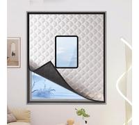 LXRHLIKG Pellicole per Vetri Isolamento Termico, Tende Termiche, Titanium Crystal Shield Graphene, Vano Portaoggetti per Tende a Rullo, con Pellicola Trasparente in PVC(100x80cm/39x31in)