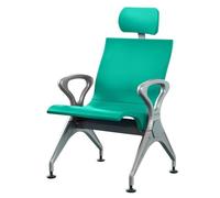 LXRHLIKG Sedie Sala D'attesa con Poggiatesta, Poltroncine Sala D'attesa in Poliuretano, Sedie da Reception per Aeroporti, Mercati, Banche, Ospedali, Scuole(Green)