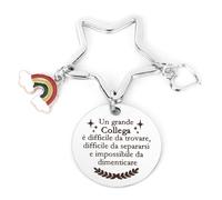 LXSAZP Regalo Collega Donna Portachiavi Colleghe Uomo Regalo Natale Colleghe Regali Per Colleghi Di Lavoro Regali Colleghi Di Lavoro Regali Natale Colleghe Regalo Amica Regalo Per Collega Compleanno