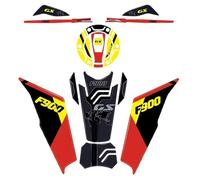 LXSKJ Adesivo per carrozzeria Adesivo Protettivo per Serbatoio Moto in Resina 3D per BMW F900GS F 900 GS Adventure 2024, Impermeabile, con Protezione per Serbatoio(Jaune)
