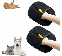 LXSNZARUY Guanti per la rimozione di peli di animali domestici double sided, versatile static Removal Gloves for Dog & Cat, Reusable Pet Hair Remover Glove (2 pezzi)