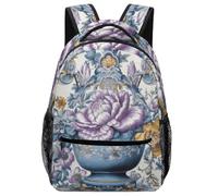 LXTDPBK Zaino per donne e uomini, da viaggio, tigre nella giungla, zaino leggero per computer portatile, zaino da portare a mano per lavoro, Vaso nel mezzo, Taglia unica, Zaini da viaggio