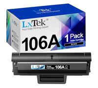 LxTek 106A Con Chip Compatibili per HP 106A W1106A Toner per Laser 107a 107r 107w per MFP 135a 135r 135w 135wg 137fnw 137fwg (Nero, 1-Pack)