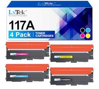 LxTek 117A Compatibile Cartuccia Toner Sostituzione per HP 117A W2070A W2071A W2072A W2073A per HP Color Laser MFP 178nw 178nwg 179fwg 179fnw per Color Laser 150a 150nw 150w (4-Pack)