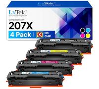 LxTek 207X Compatibile Cartuccia Toner Sostituzione per HP 207 207A 207X W2210X W2211X W2212X W2213X per HP Color Laserjet Pro MFP M283fdw M255dw M282nw M283fdn M255nw (Nero Ciano Magenta Giallo)