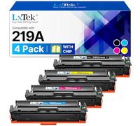 LxTek 219A W2190A 3302FDW Toner con chip, compatibile per HP 219A 219X per Color LaserJet Pro MFP 3302FDWG 3302FDW 3302SDW 3302FDN 3302FDNG 3302SDWG 3202DN W2190A (Nero Ciano Giallo Magenta 4